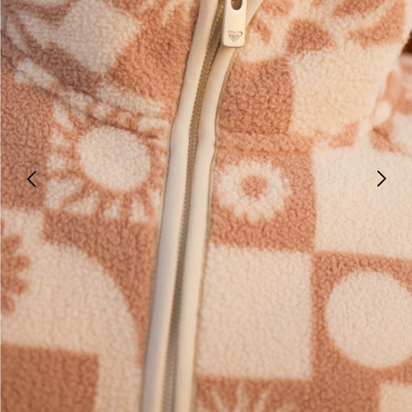 New Roxy Cream Surf ZipUp Sweater - Picture 7 of 15